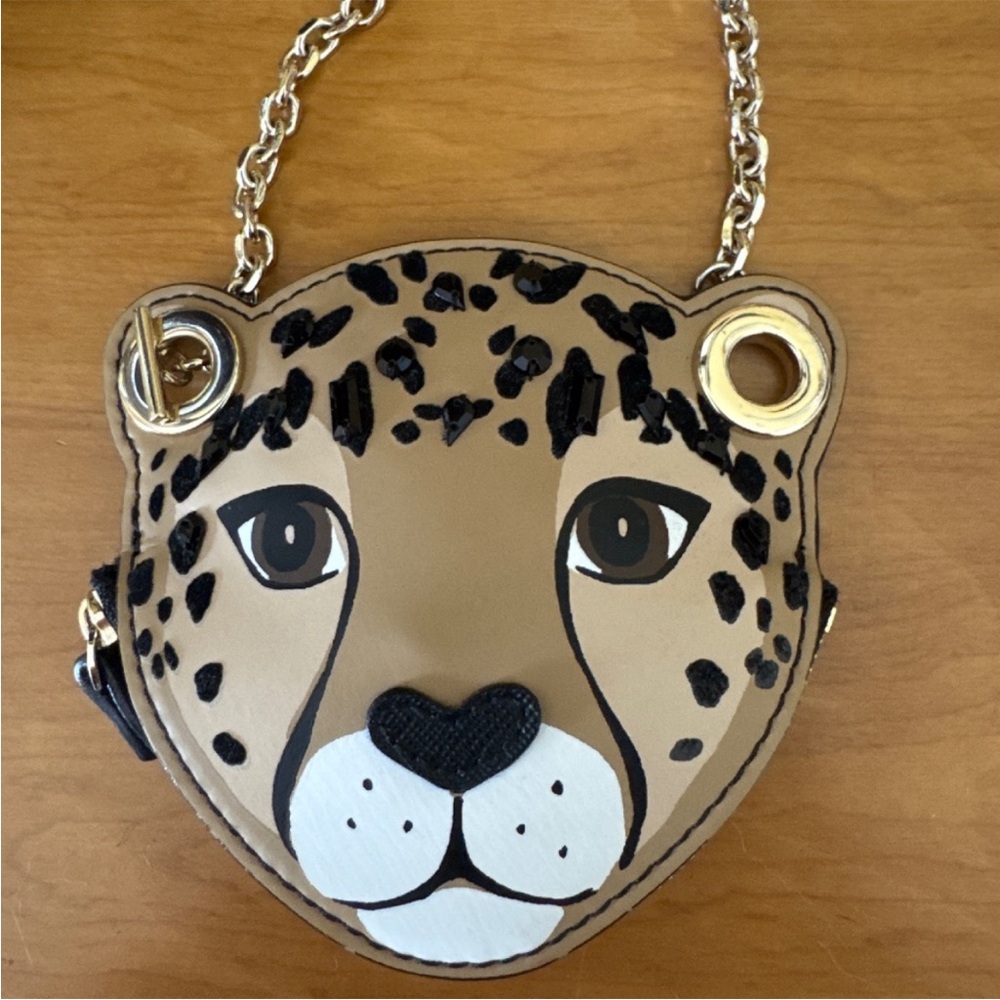 Kate Spade Run Wild Leopard Coin Purse NWOT
